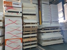 Tweede Keuze PIR afschot 2-zijdig aluminium 1200x1200x60/70mm (1,44m²)