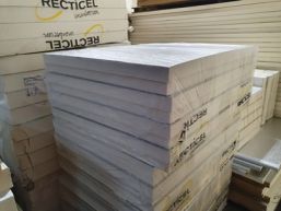 Polyuréthane (PIR) expansée choix B double face aluminium 1200x1000x120mm avec rainure Rd: 5,45 (1,20m²)