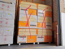 Inclinaison en polyuréthane (PIR) expansée choix B double face aluminium 1200x1200x210/230mm (1,44m²)