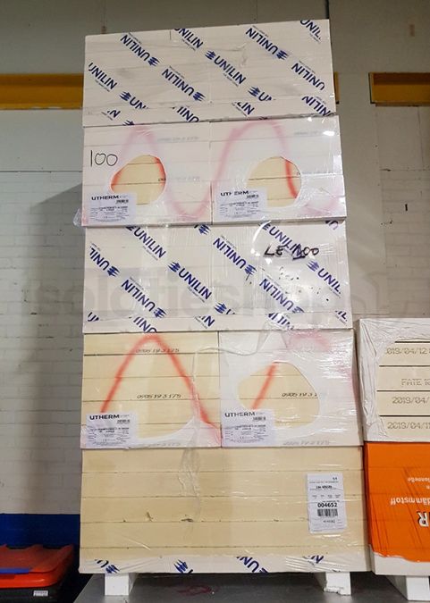 Polyuréthane (PIR) expansée choix B double face aluminium 1200x600x100mm Rd: 4,54 (0,72m2)