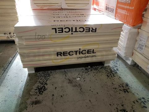 Polyuréthane (PIR) expansée choix B double face aluminium 1200x600x100mm T&G Rd: 4,54 (0,72m2)