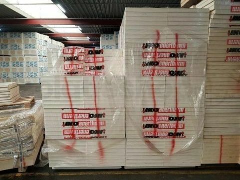 Polyuréthane (PIR) expansée choix B double face aluminium 1200x600x60mm Rd: 2,73 (0,72m2)