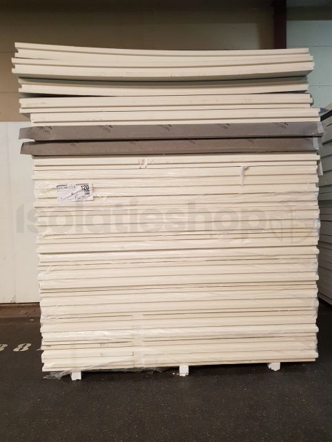 Tweede Keuze PIR 2-zijdig aluminium 2400x1200x120mm T&G Rd:5,45 (2,88m²)