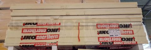 Polyuréthane (PIR) expansée choix B double face aluminium 2400x1200x140mm avec rainure Rd: 6,36 (2,88m²)