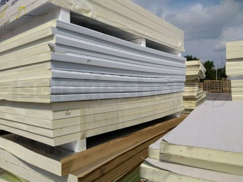 Polyuréthane (PIR) expansée choix B double face aluminium 2400x1200x60mm Rd: 2,73 (2,88m2)