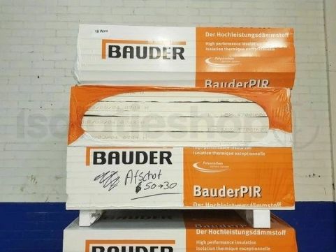 Tweede Keuze PIR afschot 2-zijdig aluminium 1200x1200x30/50mm (1,44m²)