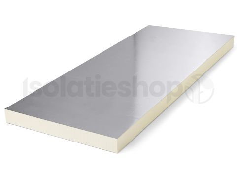 Aluminium polyuréthane (PIR) expansée double-face 2400x1200x120mm Rd : 5,45 (=2,88 m²)