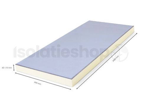 PIR + Fermacell 2600x600x60+10mm Rd:2,75 (=1,56 m²)