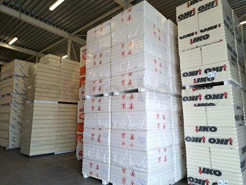 Polyuréthane (PIR) expansée choix B double face aluminium 1200x600x90mm T&G Rd: 4,09 (0,72m2)