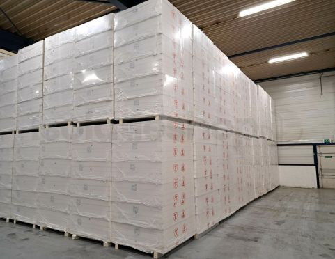 Inclinaison en polyuréthane (PIR) expansée choix B double face aluminium 1200x1200x80/105mm (1,44m²)